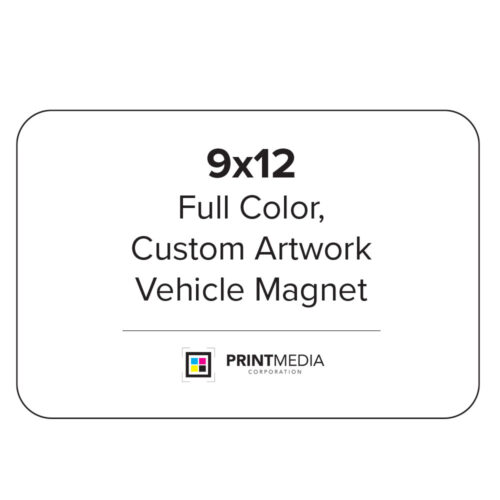 9x12 Full Color Vehicle Magnet (Set of 2)