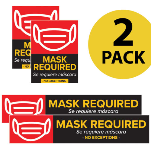 Mask Required 2 Pack