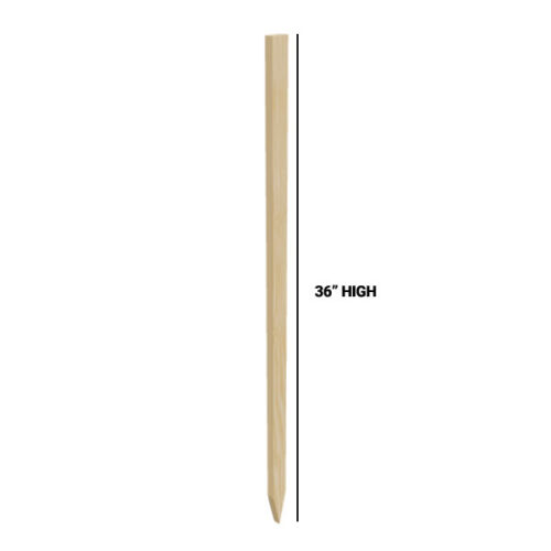 RE-36WSS 36 inch wood sign stake for lightweight signage